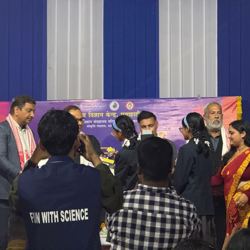 Students from Sikkim winning the Third position at Science Fair at Guwahati